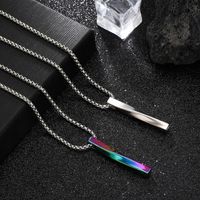 Cool Style Geometric Stainless Steel Plating 14k Gold Plated Pendant Necklace main image 1
