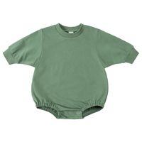Casual Solid Color 100% Cotton Baby Rompers main image 2