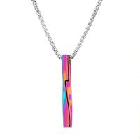 Cool Style Geometric Stainless Steel Plating 14k Gold Plated Pendant Necklace main image 2