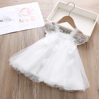 Children's Day Birthday Cute Butterfly Butterfly Cotton Blend Girls Dresses main image 4