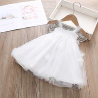 Children's Day Birthday Cute Butterfly Butterfly Cotton Blend Girls Dresses main image 2