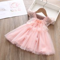 Children's Day Birthday Cute Butterfly Butterfly Cotton Blend Girls Dresses main image 1