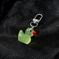1 Piece Cute Animal Duck Alloy Resin Bag Pendant Keychain sku image 1