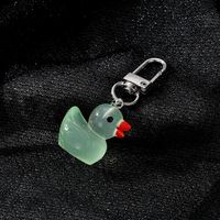 1 Piece Cute Animal Duck Alloy Resin Bag Pendant Keychain main image 5