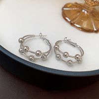 1 Pair Vintage Style Circle Titanium Steel Plating 18k Gold Plated White Gold Plated Hoop Earrings main image 6