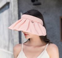 Women's Simple Style Solid Color Big Eaves Sun Hat sku image 5