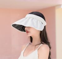 Women's Simple Style Solid Color Big Eaves Sun Hat main image 3