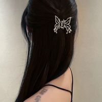 Fashion Butterfly Alloy Plating Hollow Out Hair Claws 1 Piece main image 1