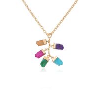 Wholesale Jewelry Lady Colorful Artificial Crystal Alloy Pendant Necklace sku image 4