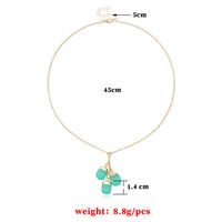 Wholesale Jewelry Lady Colorful Artificial Crystal Alloy Pendant Necklace main image 4