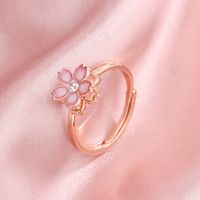 Caraini S925 Silver Cherry Blossom Spinning Ring Ring Ins Sweet Flower Ring S925 Sterling Silver Ring For Women main image 3