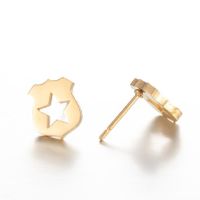 1 Pair Simple Style Ice Cream Stainless Steel Plating Ear Studs main image 4
