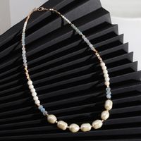 1 Piece Simple Style Round Beaded Pearl Women's Necklace sku image 1
