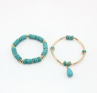 1 Piece Ethnic Style Geometric Turquoise Copper Plating Bracelets main image 5