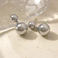 1 Pair Simple Style Ball Copper Plating Drop Earrings sku image 2