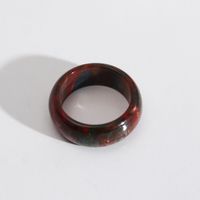 1 Piece Simple Style Circle Gradient Color Arylic Resin Women's Rings sku image 1