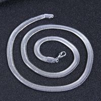 0.5 * 49cm Fashion Concise Flat Snake Blade Stainless Steel Men Elegant Necklace main image 1