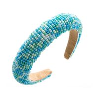 Vacation U Shape Cloth Beaded Hair Band main image 5