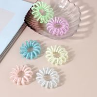 Lady Solid Color Plastic Pearl Hair Tie 1 Piece main image 3