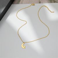 1 Piece Lady Star Moon Stainless Steel Plating Pendant Necklace main image 3