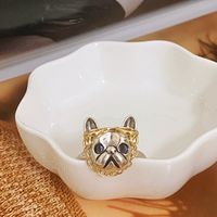 1 Piece Novelty Dog Alloy Stoving Varnish Women's Open Ring main image 2