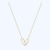 1 Piece Lady Heart Shape Titanium Steel Plating Pendant Necklace main image 5