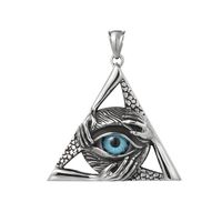 1 Piece Simple Style Eye Titanium Steel Polishing Pendant Necklace sku image 4