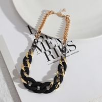 1 Piece Retro Color Block Alloy Resin Women's Necklace main image 5