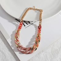 1 Piece Retro Color Block Alloy Resin Women's Necklace sku image 2