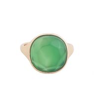 Vintage Style Round Alloy Inlay Natural Stone Women's Rings main image 5