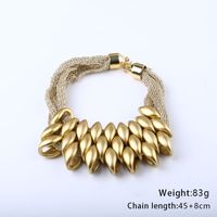 Simple Style Solid Color Gold Plated Alloy Wholesale Necklace main image 5