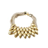 Simple Style Solid Color Gold Plated Alloy Wholesale Necklace main image 4
