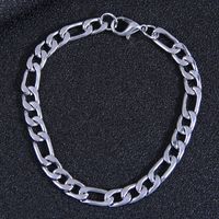 Fashion Simple Stainless Steel Metal Chain Temperament Men's Bracelet sku image 1