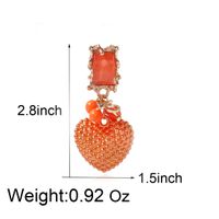 Wholesale Jewelry 1 Pair Vacation Heart Shape Resin Drop Earrings main image 4