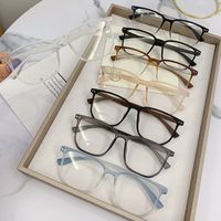 Casual Solid Color Pc Square Full Frame Optical Glasses main image 1
