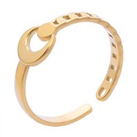 1 Piece Lady Moon Metal Wholesale Open Ring main image 3