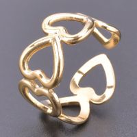 1 Piece Lady Heart Shape Metal Wholesale Open Ring main image 4