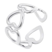 1 Piece Lady Heart Shape Metal Wholesale Open Ring main image 2