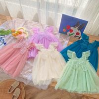 Princess Butterfly Spandex Girls Dresses main image 4
