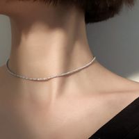 1 Piece Simple Style Solid Color Alloy Plating Women's Choker main image 1