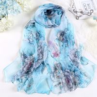 Women's Casual Flower Polyester Chiffon Scarves & Gloves main image 5