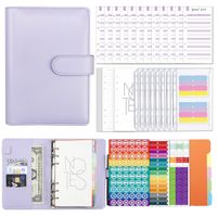 Creative Solid Color Imitation Leather Page Bookkeeping Notebook 1 Piece main image 5