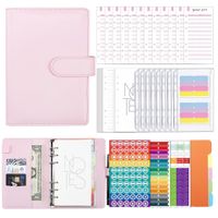 Creative Solid Color Imitation Leather Page Bookkeeping Notebook 1 Piece sku image 9