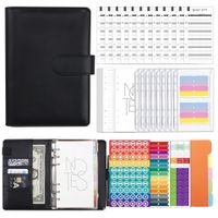 Creative Solid Color Imitation Leather Page Bookkeeping Notebook 1 Piece sku image 12