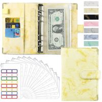 Creative Leather A6 Loose-leaf Journal Book Marbling Notebook 1 Piece sku image 5