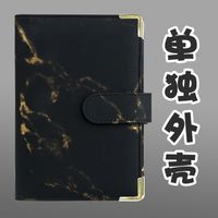 Cross-border A6 Loose Spiral Notebook Budget Book Marbling Notebook Book Leather Pu Journal Book Loose-leaf Binder Journal Book sku image 3