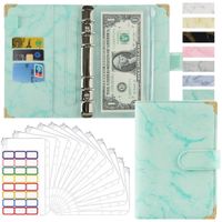 Creative Leather A6 Loose-leaf Journal Book Marbling Notebook 1 Piece sku image 6
