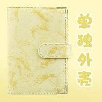 Cross-border A6 Loose Spiral Notebook Budget Book Marbling Notebook Book Leather Pu Journal Book Loose-leaf Binder Journal Book sku image 6