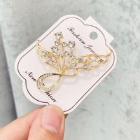 Luxurious Flower Alloy Inlay Artificial Pearls Rhinestones Women's Brooches sku image 5