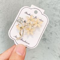 Luxurious Flower Alloy Inlay Artificial Pearls Rhinestones Women's Brooches sku image 32